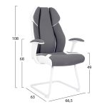 Πολυθρονα Zahara HM1102 Σε Γκρι Χρωμα 63x64x107cm - Image 2