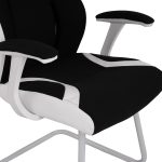 Πολυθρονα Zahara HM1102.02 Σε Χρωμα Μαυρο Με Ασπρο 66,5x63x108cm - Image 7