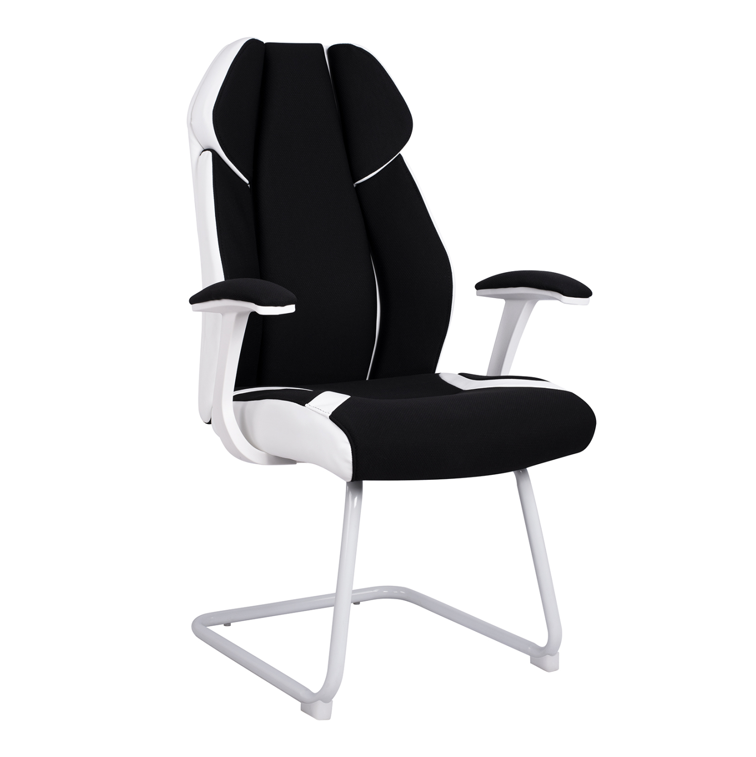 polythrona-episkepti-fb9110202-se-chroma Πολυθρονα Zahara HM1102.02 Σε Χρωμα Μαυρο Με Ασπρο 66,5x63x108cm - Image 1