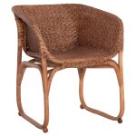 Πολυθρονα Εσωτ.χωρων Tucket HM9958.02 Φυσικο Rattan-Καρυδι Χρωμα 63x60x77υεκ