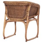 Πολυθρονα Εσωτ.χωρων Tucket HM9958.02 Φυσικο Rattan-Καρυδι Χρωμα 63x60x77υεκ - Image 5