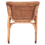 Πολυθρονα Εσωτ.χωρων Tucket HM9958.02 Φυσικο Rattan-Καρυδι Χρωμα 63x60x77υεκ - Image 6