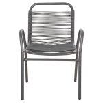Πολυθρονα Εξ.χωρου Avril HM5968.01 Μεταλλο Και Συνθ.rattan Σε Γκρι 54,5x56x78υεκ. - Image 3