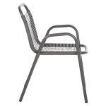 Πολυθρονα Εξ.χωρου Avril HM5968.01 Μεταλλο Και Συνθ.rattan Σε Γκρι 54,5x56x78υεκ. - Image 4