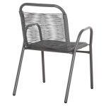 Πολυθρονα Εξ.χωρου Avril HM5968.01 Μεταλλο Και Συνθ.rattan Σε Γκρι 54,5x56x78υεκ. - Image 5