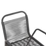 Πολυθρονα Εξ.χωρου Avril HM5968.01 Μεταλλο Και Συνθ.rattan Σε Γκρι 54,5x56x78υεκ. - Image 7