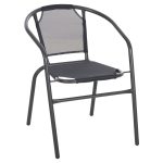 Πολυθρονα Εξ.χωρου Ledan HM5977.01 Μεταλλo & Textilene Γκρi 55x58x72υεκ.