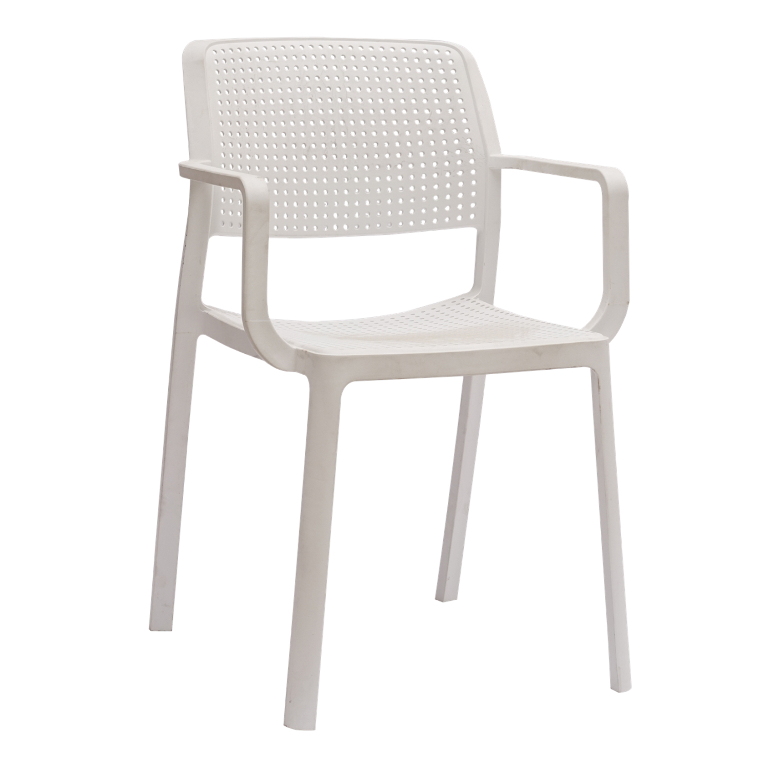 polythrona-exchoroy-fb9610201-leyko-poly Πολυθρονα Εξ.χωρου Comfee HM6102.01 Λευκο Πολυπροπυλενιο 54x57x83υ Εκ. - Image 1