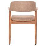 Πολυθρονα James HM18259 Teak Wood Με Σαμπανι Υφασμα 57x52x76υεκ. - Image 6