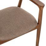 Πολυθρονα James HM18259 Teak Wood Με Σαμπανι Υφασμα 57x52x76υεκ. - Image 9