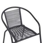 Πολυθρονα Swifter HM5969.01 Μεταλλο Γκρι-Συνθ. Rattan Γκρι 54x61x75υεκ. - Image 7