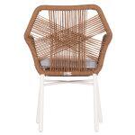 Πολυθρονα Topin HM6048.11 Αλουμινιο Λευκο-P.e. Rattan Μπεζ 59x63x81υεκ - Image 6