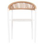 Πολυθρονα Berg HM6284.01 Αλουμινιο & Textilene Λευκο--P.e.twisted Rattan 55x56x79υεκ - Image 3