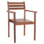 Πολυθρονα Kempo HM6358 Ξυλο Teak Σε φυσικο--58x58,5x88υεκ.