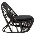 Πολυθρονα Entropy HM9840.03 Φυσικο Rattan Με Μαξιλαρι-Μαυρο 80x97x85υεκ. - Image 4