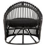 Πολυθρονα Entropy HM9840.03 Φυσικο Rattan Με Μαξιλαρι-Μαυρο 80x97x85υεκ. - Image 6