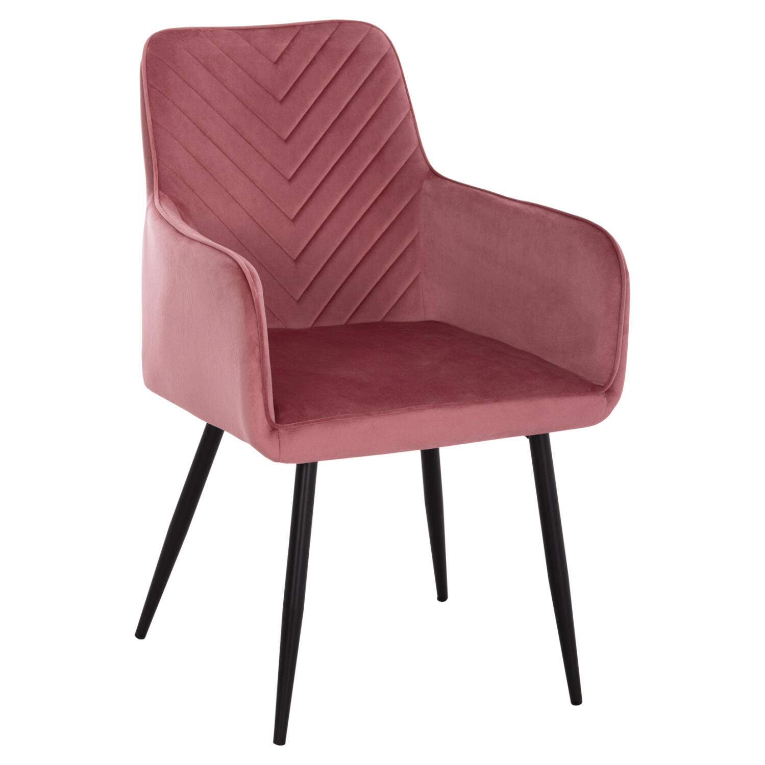 polythrona-fb9858212-sapio-milo-beloydo- Πολυθρονα Latrell HM8582.12 Σαπιο Μηλο Βελουδο & Μαυρα Μεταλλικα Ποδια 54x57x84yεκ. - Image 1
