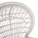 Πολυθρονα Royal Peacock HM9342.02 Rattan Σε Λευκο-Μαξιλαρι Λευκο 114x72x150yεκ. - Image 9