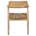 Πολυθρονα Kingsley HM9634.01 Ξυλο Teak & Ψαθα Σε Φυσικο Χρωμα 57,5x54x80yεκ. - Image 6