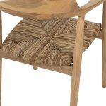 Πολυθρονα Kingsley HM9634.01 Ξυλο Teak & Ψαθα Σε Φυσικο Χρωμα 57,5x54x80yεκ. - Image 10