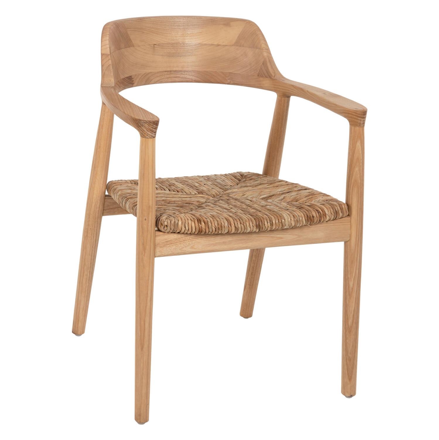 polythrona-fb9963401-xylo-sungkai-psatha Πολυθρονα Kingsley HM9634.01 Ξυλο Teak & Ψαθα Σε Φυσικο Χρωμα 57,5x54x80yεκ. - Image 1
