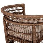 Πολυθρονα Malawi HM9635.01 Ξυλο Μαονι & Rattan--Β'διαλογης 80x70x86υεκ. - Image 9