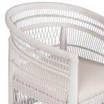 Πολυθρονα Malawi HM9635.02 Ξυλο Μαονι Με Rattan Λευκο--Β'διαλογης 80x70x86υεκ. - Image 7