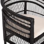 Πολυθρονα Malawi HM9635.03 Ξυλο Μαονι Με Rattan Μαυρο--Β'διαλογης 80x70x86υεκ. - Image 8