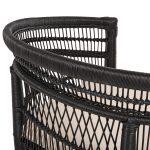 Πολυθρονα Malawi HM9635.03 Ξυλο Μαονι Με Rattan Μαυρο--Β'διαλογης 80x70x86υεκ. - Image 10