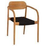 Πολυθρονα Oslo HM9636.02 Ξυλο Teak Φυσικο & Σχοινι--B’διαλογης 55x54x80y Εκ.