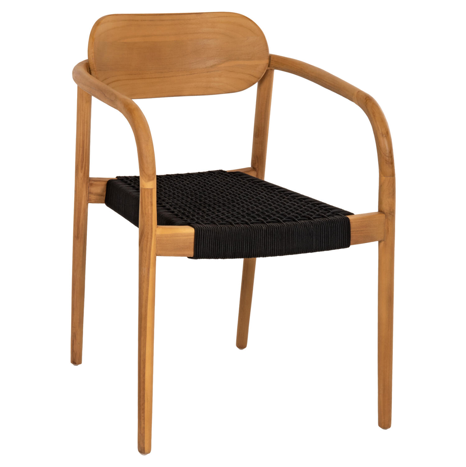 polythrona-fb9963602-xylo-teak-fysiko-ma Πολυθρονα Oslo HM9636.02 Ξυλο Teak Φυσικο & Σχοινι--B’διαλογης 55x54x80y Εκ. - Image 1