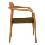 Πολυθρονα Oslo HM9636.05 Ξυλο Teak Φυσικο & Σχοινι--B’διαλογης 55x54x80yεκ. - Image 4