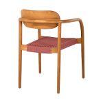 Πολυθρονα Oslo HM9636.06 Ξυλο Teak Φυσικο & Σχοινι--B’διαλογης 55x54x80yεκ. - Image 5