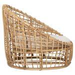 Πολυθρονα Ento HM9814 Rattan Σε Φυσικο-Μπεζ Μαξιλαρι 85x75x67yεκ. - Image 4