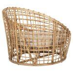 Πολυθρονα Ento HM9814 Rattan Σε Φυσικο-Μπεζ Μαξιλαρι 85x75x67yεκ. - Image 5