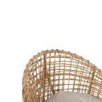 Πολυθρονα Ento HM9814 Rattan Σε Φυσικο-Μπεζ Μαξιλαρι 85x75x67yεκ. - Image 8