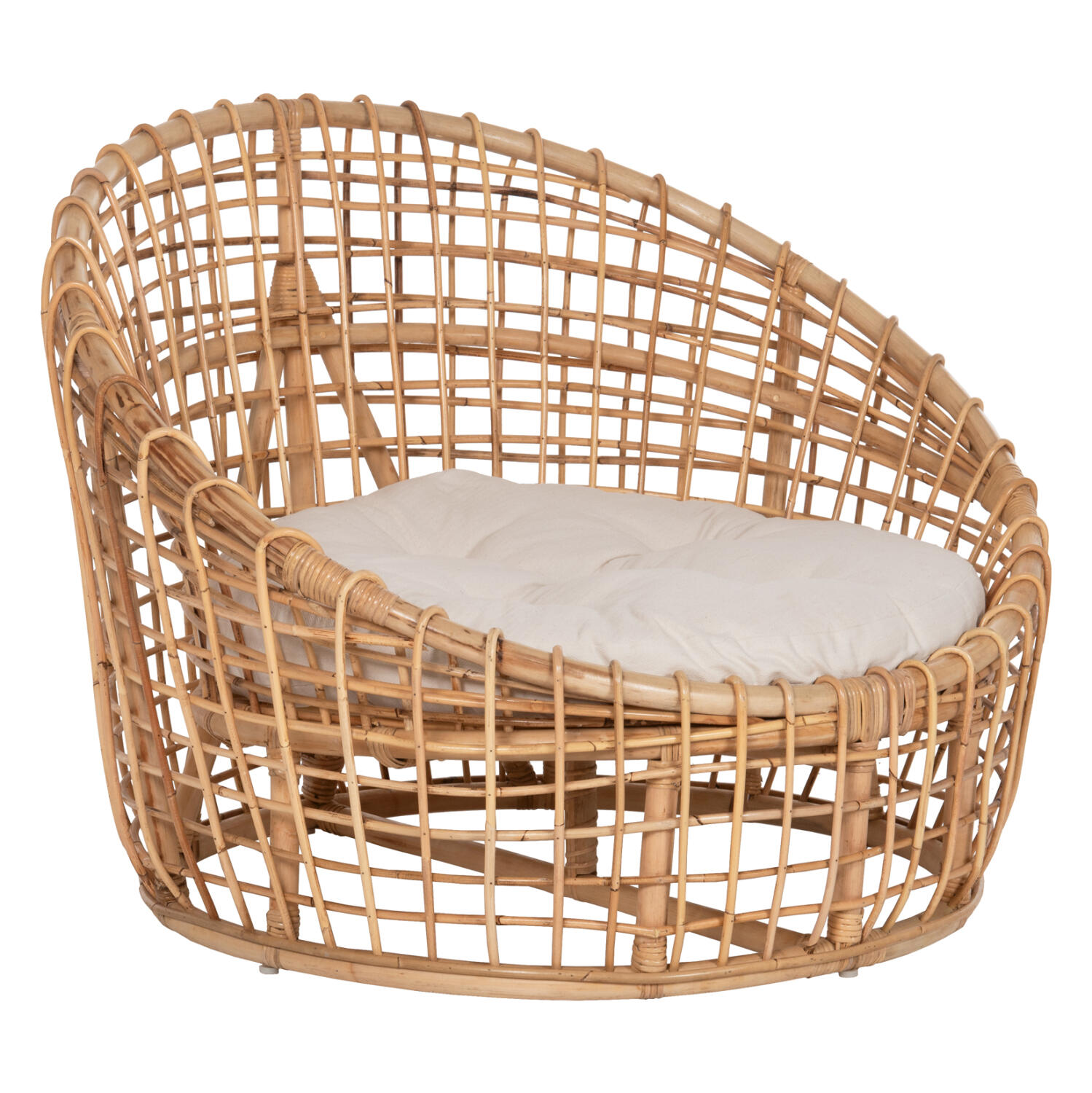 polythrona-fb99814-rattan-se-fysiko-leyk Πολυθρονα Ento HM9814 Rattan Σε Φυσικο-Μπεζ Μαξιλαρι 85x75x67yεκ. - Image 1