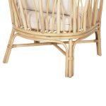 Πολυθρονα Estor HM9817 Rattan Σε Φυσικο-Λευκο Μαξιλαρι 78x75x92υ Εκ. - Image 9