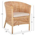Πολυθρονα Apron HM9818 Rattan Πλεκτο Σε Φυσικο--Β'διαλογης 75x70x85υεκ. - Image 2