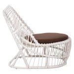 Πολυθρονα Entropy HM9840.02 Rattan Λευκο Με Καφε Μαξιλαρι 80x97x85υεκ. - Image 4