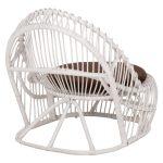 Πολυθρονα Entropy HM9840.02 Rattan Λευκο Με Καφε Μαξιλαρι 80x97x85υεκ. - Image 5