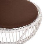 Πολυθρονα Entropy HM9840.02 Rattan Λευκο Με Καφε Μαξιλαρι 80x97x85υεκ. - Image 7