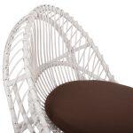 Πολυθρονα Entropy HM9840.02 Rattan Λευκο Με Καφε Μαξιλαρι 80x97x85υεκ. - Image 8