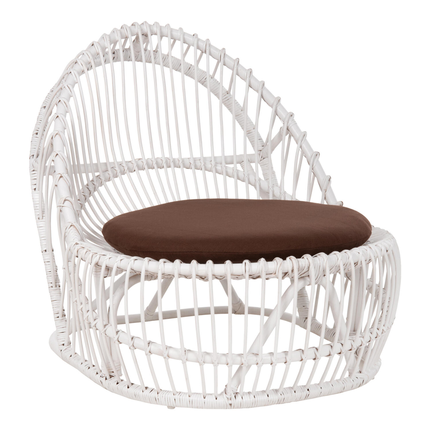 polythrona-fb9984002-rattan-leyko-me-kaf Πολυθρονα Entropy HM9840.02 Rattan Λευκο Με Καφε Μαξιλαρι 80x97x85υεκ. - Image 1