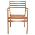 Πολυθρονα Moosen HM9936 Μασιφ Ξυλο Teak Σε Φυσικο 59x60x78,5υ - Image 3
