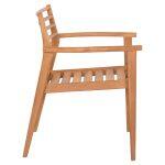 Πολυθρονα Moosen HM9936 Μασιφ Ξυλο Teak Σε Φυσικο 59x60x78,5υ - Image 4