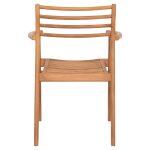 Πολυθρονα Moosen HM9936 Μασιφ Ξυλο Teak Σε Φυσικο 59x60x78,5υ - Image 6