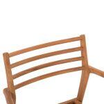 Πολυθρονα Moosen HM9936 Μασιφ Ξυλο Teak Σε Φυσικο 59x60x78,5υ - Image 7