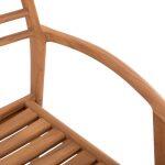 Πολυθρονα Moosen HM9936 Μασιφ Ξυλο Teak Σε Φυσικο 59x60x78,5υ - Image 8