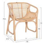 Πολυθρονα Mel Εσωτ. Χωρων HM9954.01 Φυσικο Rattan 62x57,5x79,5υεκ. - Image 9